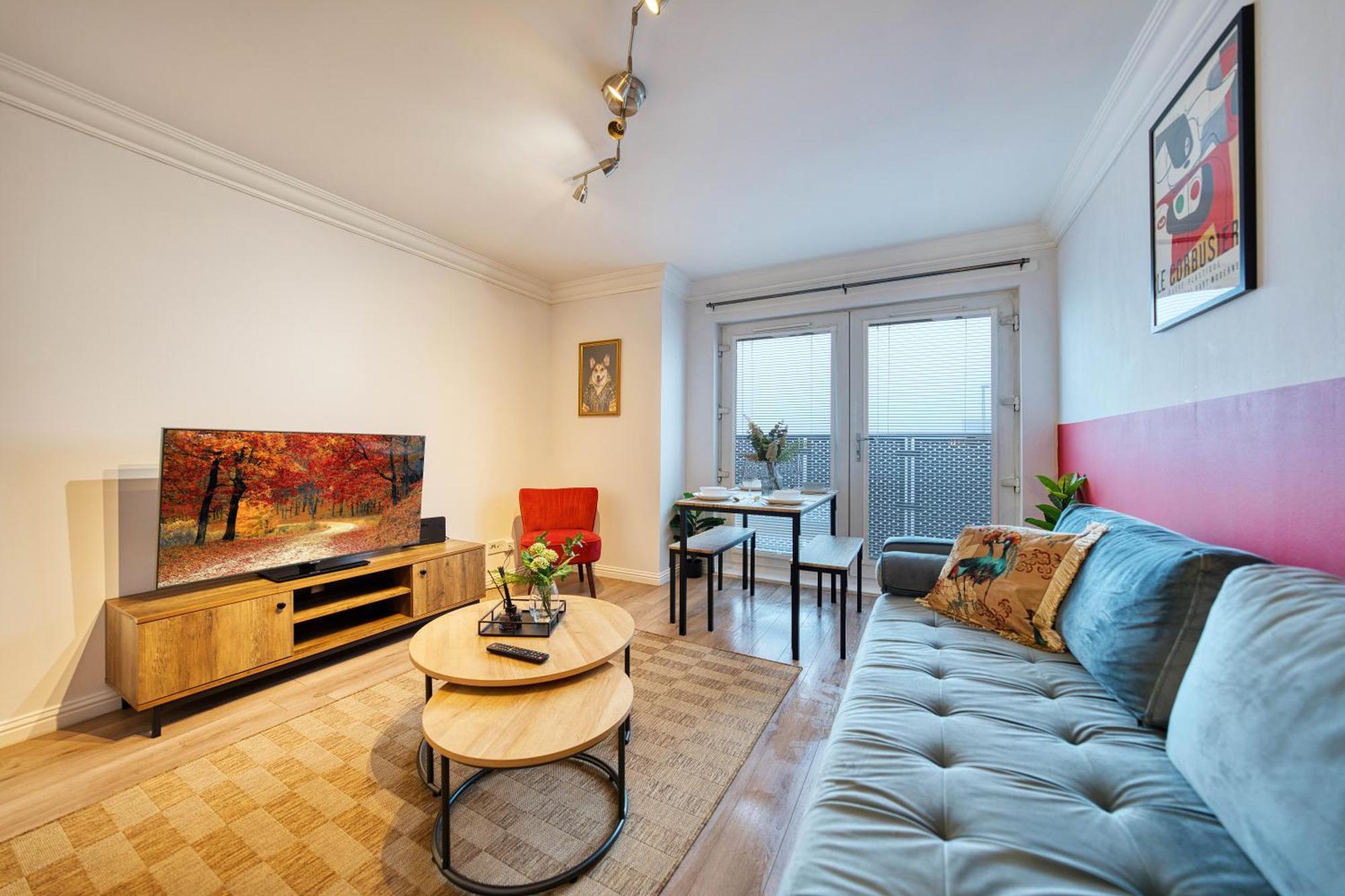 Modern 2 Bed Flat With Free Parking Apartment Glasgow Luaran gambar