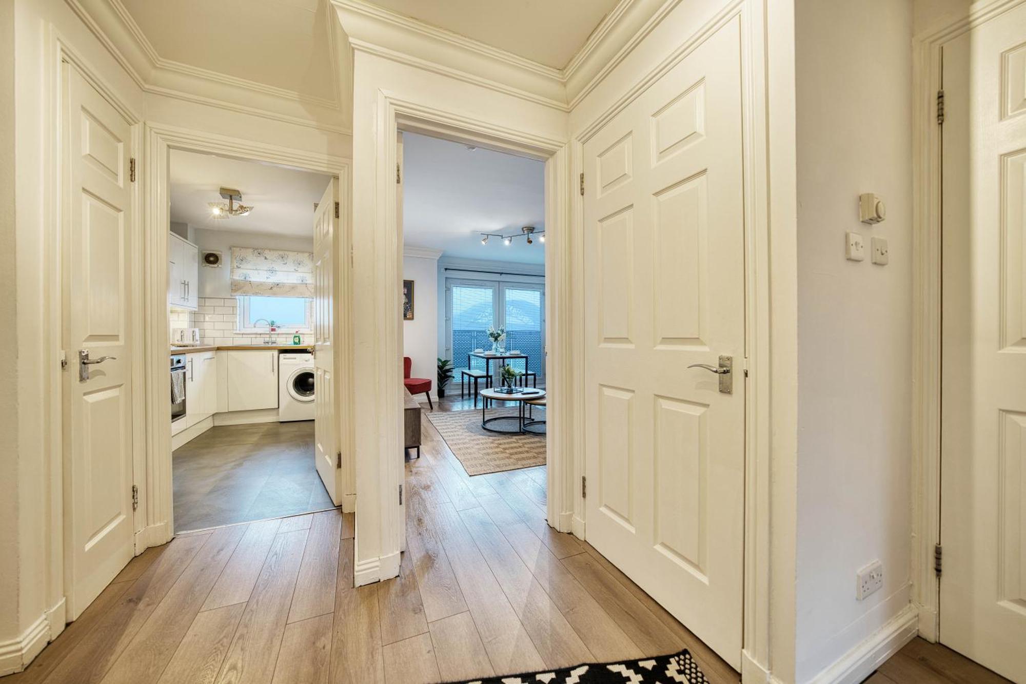 Modern 2 Bed Flat With Free Parking Apartment Glasgow Luaran gambar