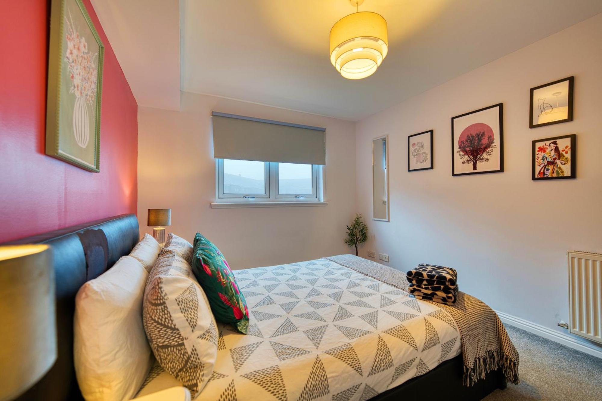 Modern 2 Bed Flat With Free Parking Apartment Glasgow Luaran gambar
